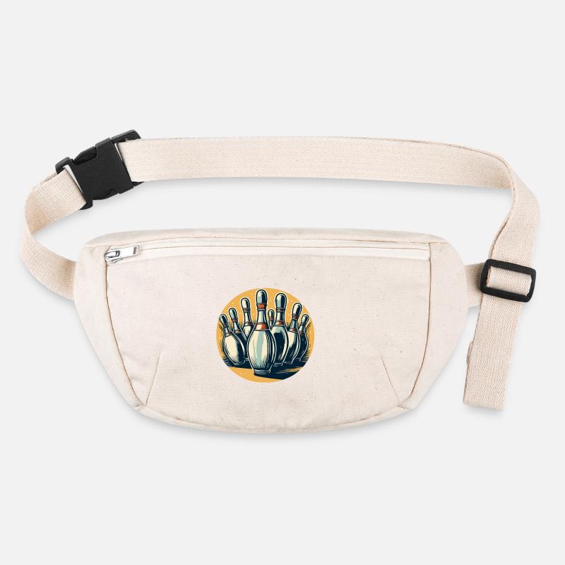 Bowling / Kegeln / Bowlingbahn / Pin / Strike Stanley/Stella recycelte Gürteltasche