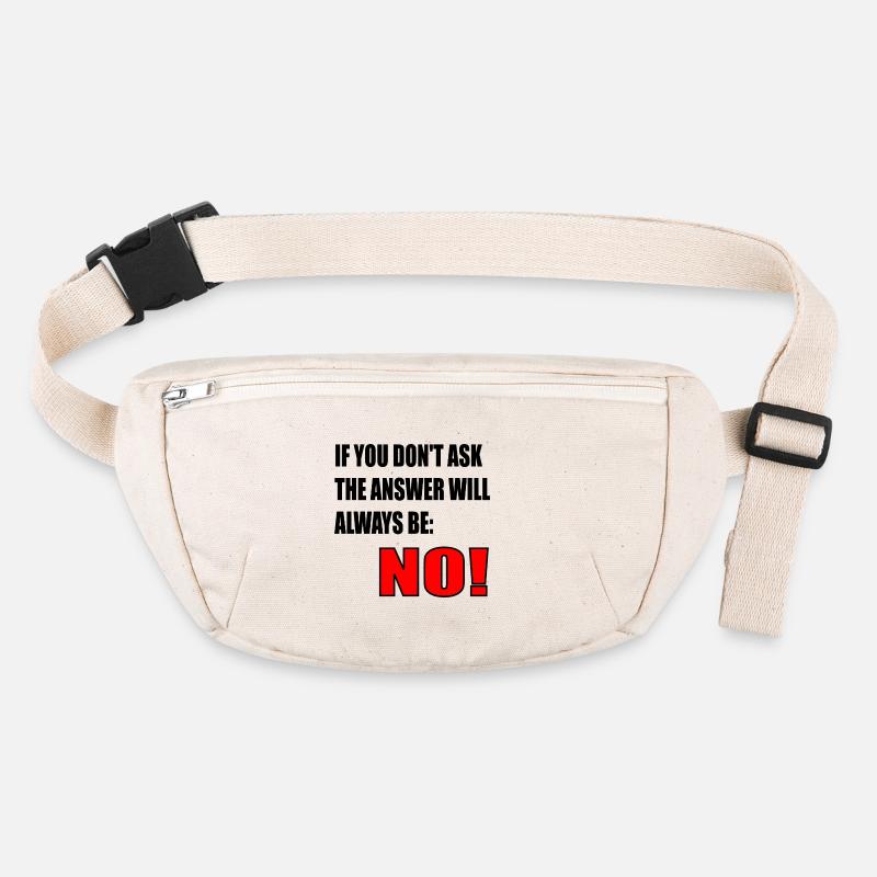 CITATION DE COURAGE - RÉPONSE NON Sac banane recyclé Stanley/Stella