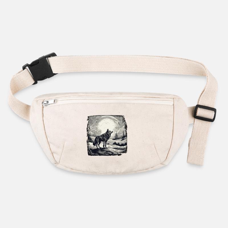 Wolf / Rudel / Wald / Wild / Tierwelt / heulen Stanley/Stella recycelte Gürteltasche