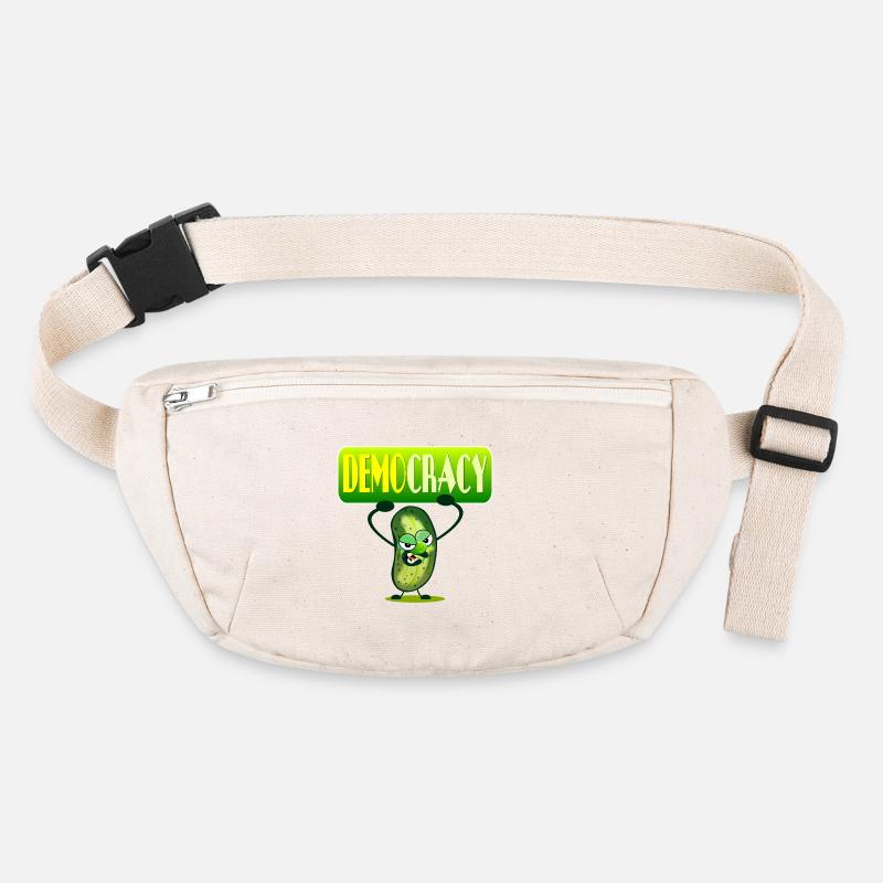 DEMOCRACY - PICKLES CUCUMBER Stanley/Stella recycled Hip Bag 