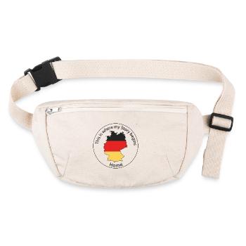 This is where my story begins - Deutschland - Stanley/Stella recycelte Gürteltasche - Naturweiß - Vorne