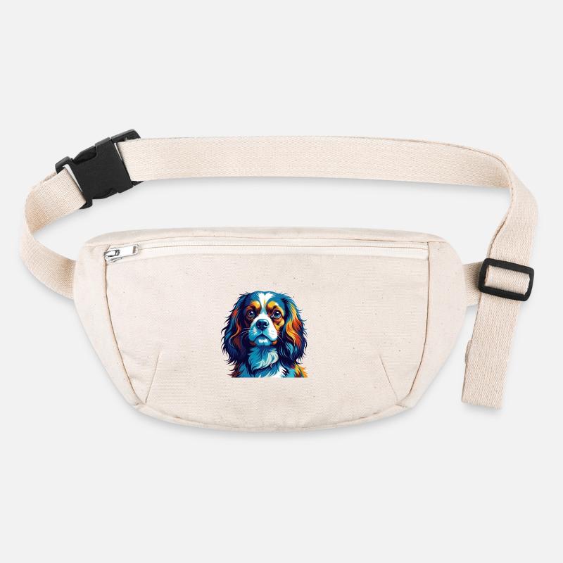 Cavalier King Charles Spaniel Hunderasse Karikatur Stanley/Stella recycelte Gürteltasche