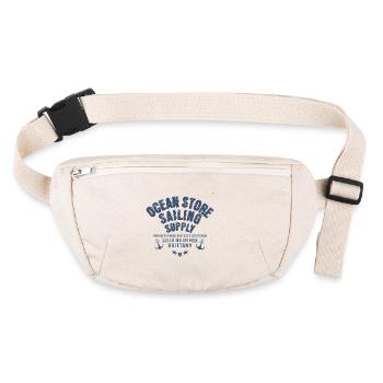 Ocean store Belle ile en mer - Sac banane recyclé Stanley/Stella - blanc naturel - Devant