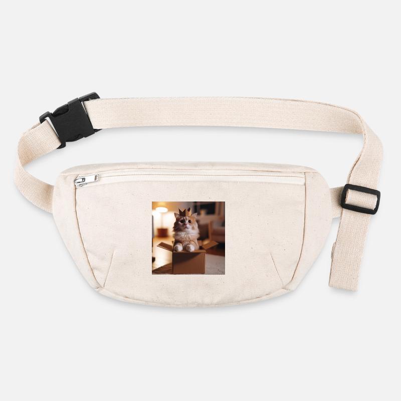 Lustige Katze Stanley/Stella recycelte Gürteltasche