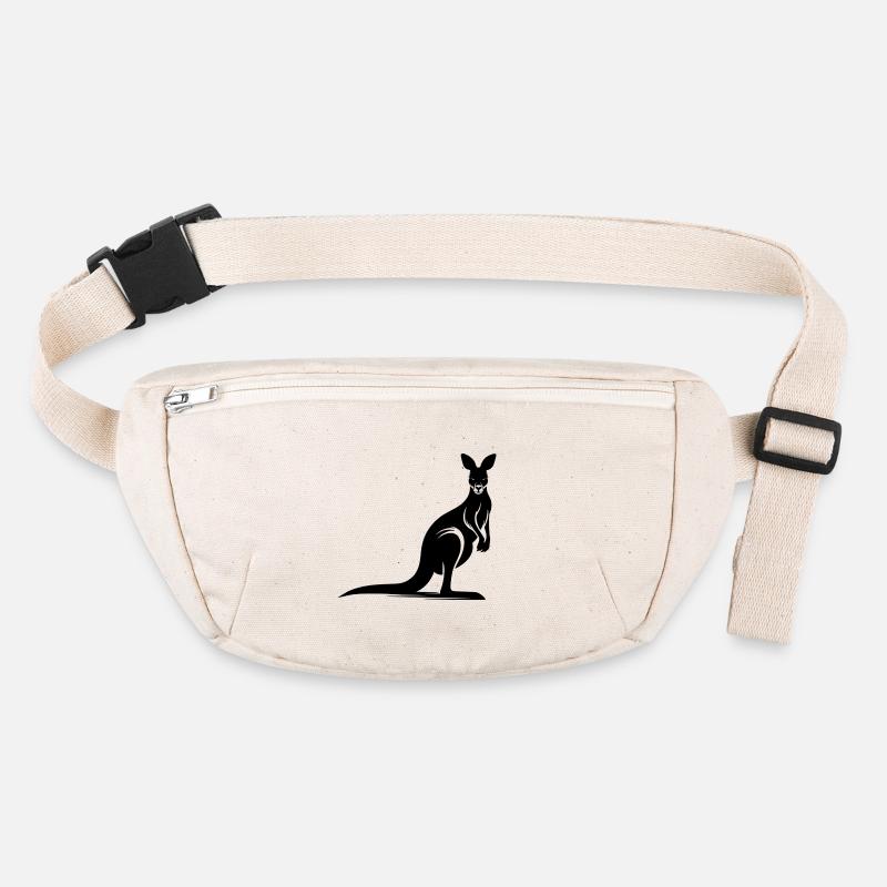 Silhouette eines anmutigen Kängurus Stanley/Stella recycelte Gürteltasche