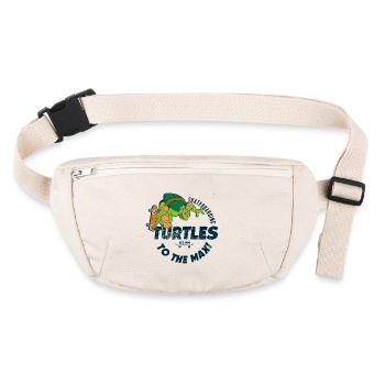 Teenage Mutant Ninja Turtles Skatboarding Turtles - Stanley/Stella recycelte Gürteltasche - Naturweiß - Vorne