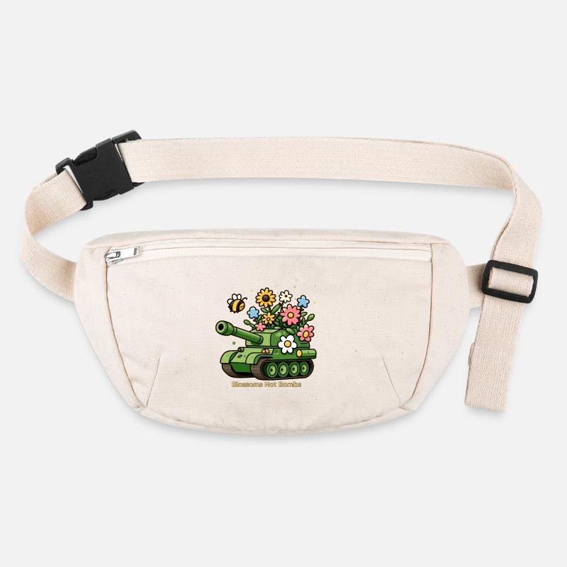 Blossoms Not Bombs Stanley/Stella recycled Hip Bag 