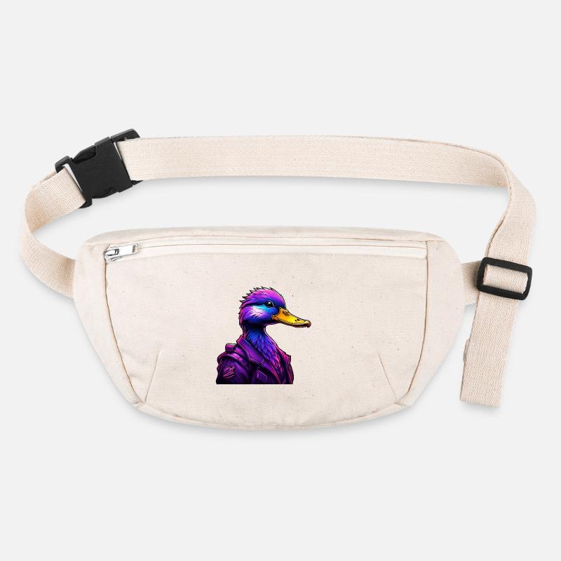 Futuristic Duck in Cyber Style Stanley/Stella recycled Hip Bag 
