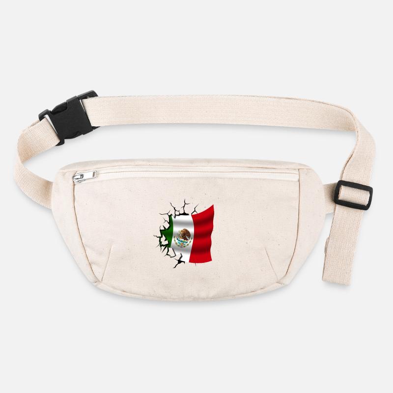 Drapeau du Mexique - Mexique - Drapeau Broken Design Sac banane recyclé Stanley/Stella