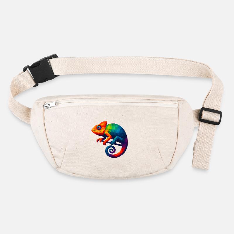 WPAP Style Animals - Chameleon Stanley/Stella recycled Hip Bag 