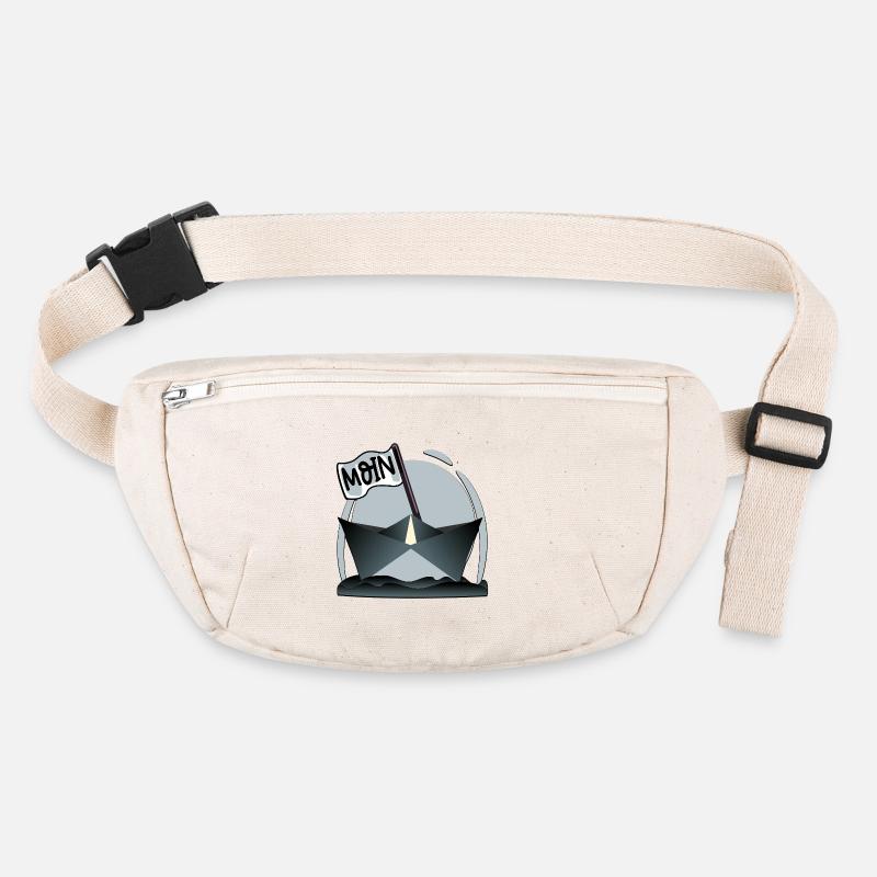 Papierschiff Papierboot MOIN Stanley/Stella recycelte Gürteltasche