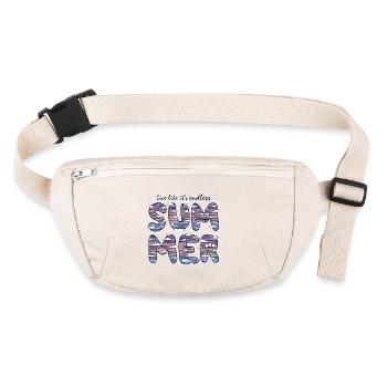 Endless Summer (Schriftzug) - Stanley/Stella recycelte Gürteltasche - Naturweiß - Vorne