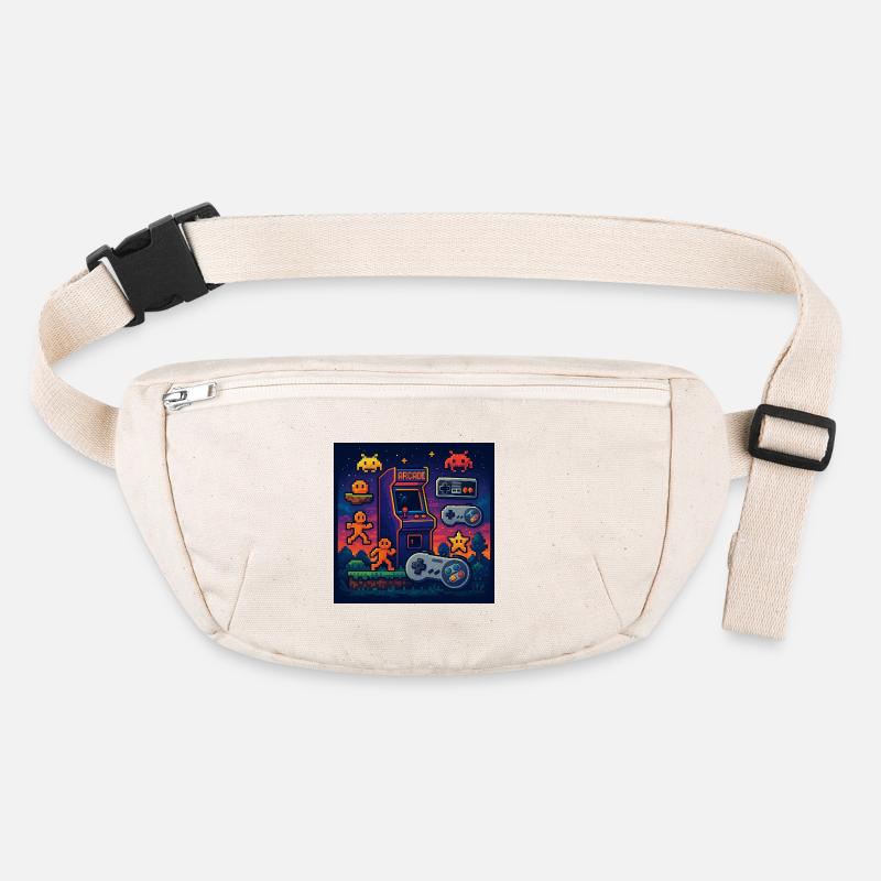 Retro Pixel Arcade Gaming Design Stanley/Stella recycled Hip Bag 