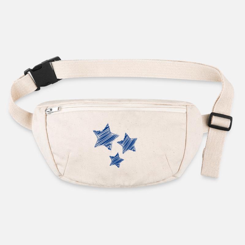 Mit blauem Stift skizzierte Sterne Stanley/Stella recycelte Gürteltasche