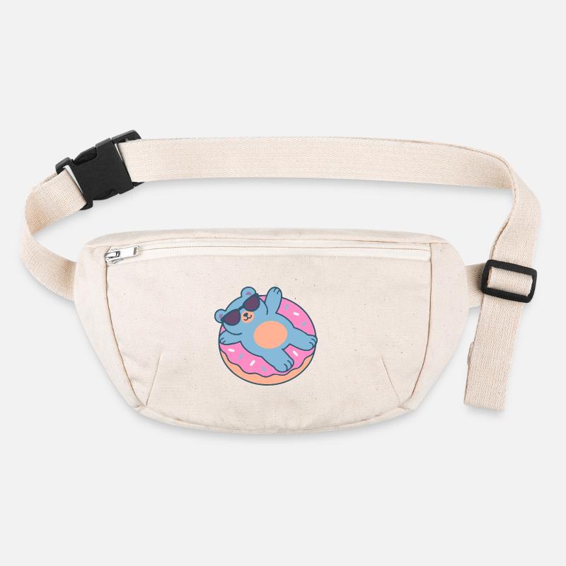 Ourson bleu avec lunettes de soleil Sac banane recyclé Stanley/Stella