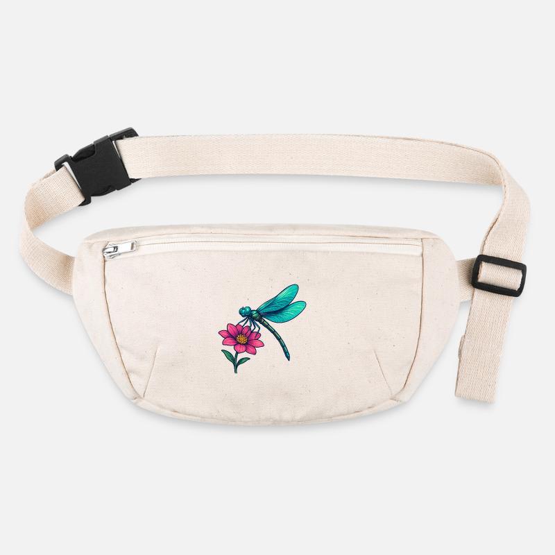 Libelle auf der Blume  Stanley/Stella recycelte Gürteltasche