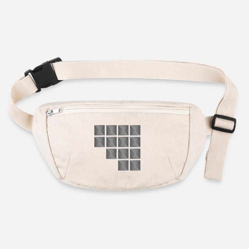 Minimalist Geometric Square Stud Pattern Stanley/Stella recycled Hip Bag 