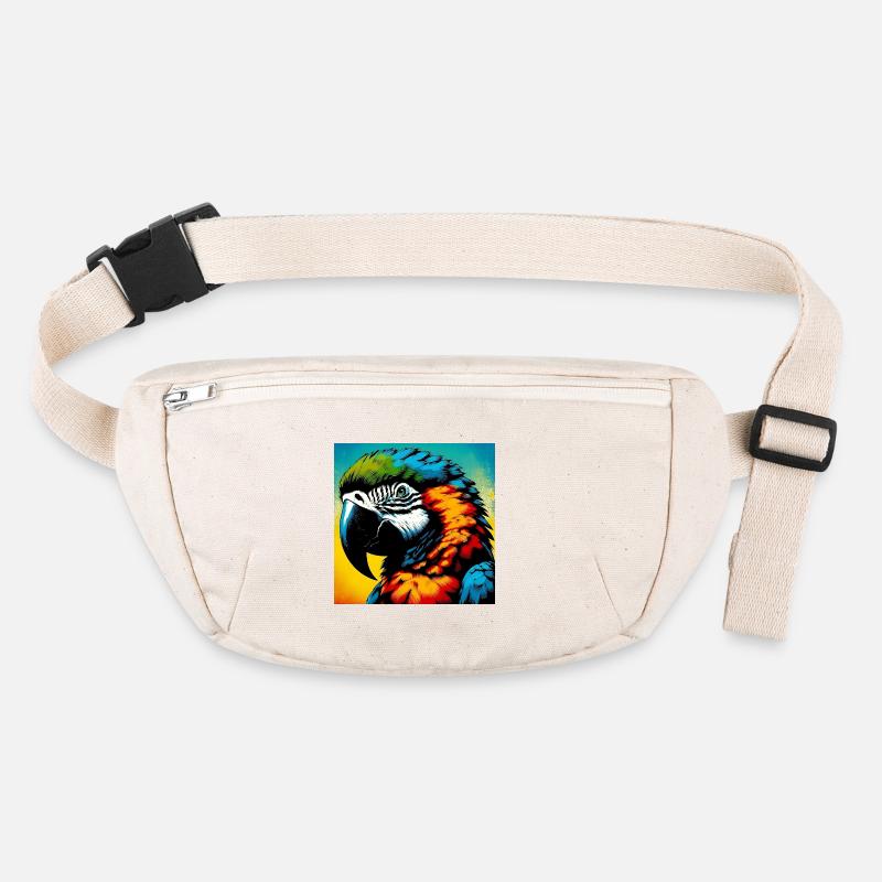 Papagei Stanley/Stella recycelte Gürteltasche