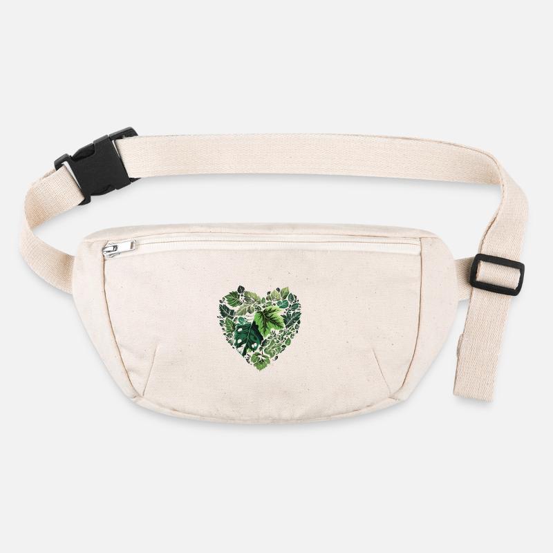 Leaf Heart Nature Pattern Stanley/Stella recycled Hip Bag 