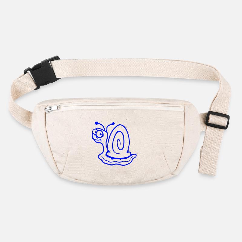 Snail anxious unsure looking back cute Stanley/Stella recycled Hip Bag 