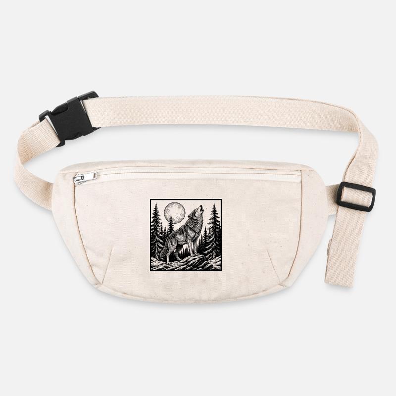 howling wolf Stanley/Stella recycled Hip Bag 