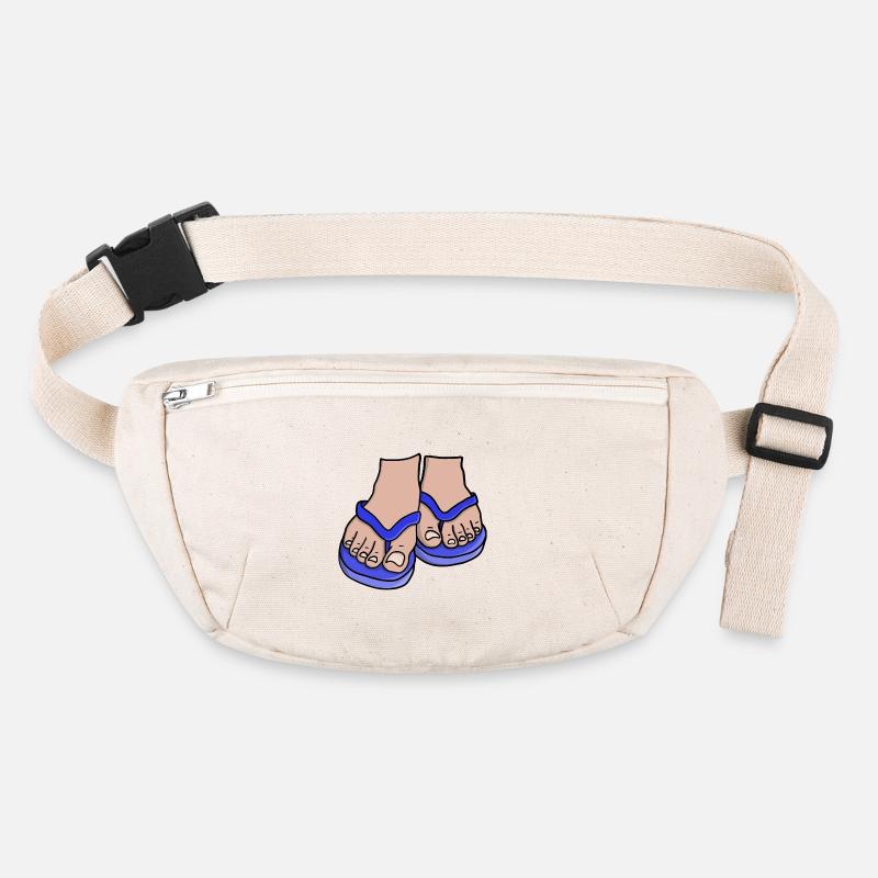Blue Flip Flop Feet Stanley/Stella recycled Hip Bag 