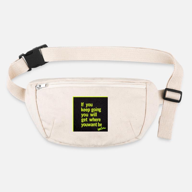 Motivation durable : texte néon Sac banane recyclé Stanley/Stella