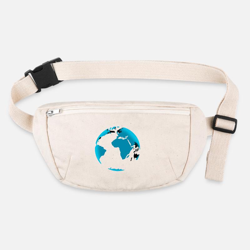 Blue Globe Neon Black Stanley/Stella recycled Hip Bag 