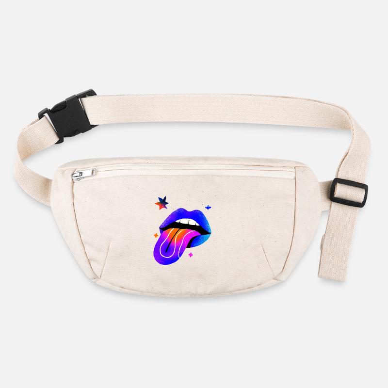 Neon Rainbow Lip Art Stanley/Stella recycled Hip Bag 