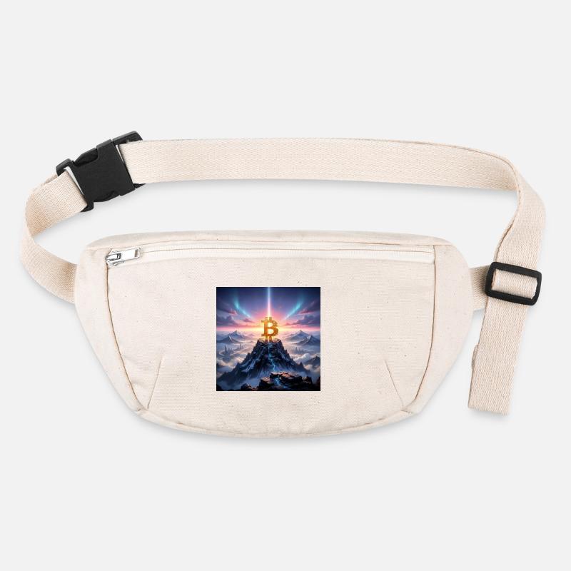 Bitcoin summit light over mountain range Stanley/Stella recycled Hip Bag 