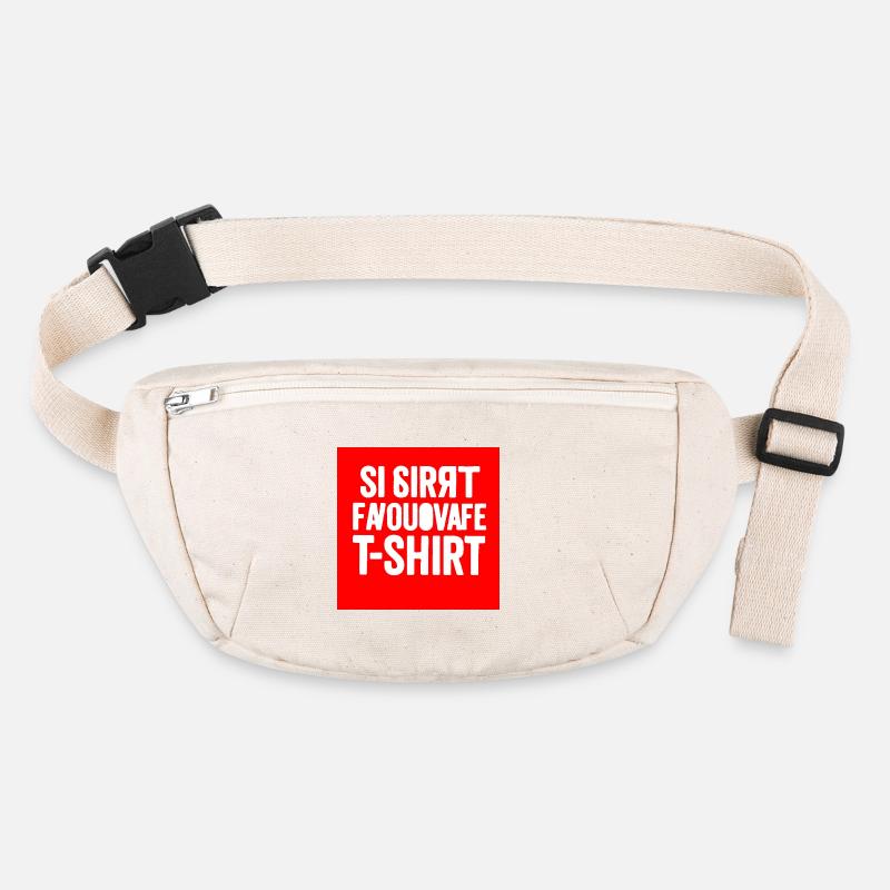 T-Shirt mit fehlerhaftem Textblock Stanley/Stella recycelte Gürteltasche
