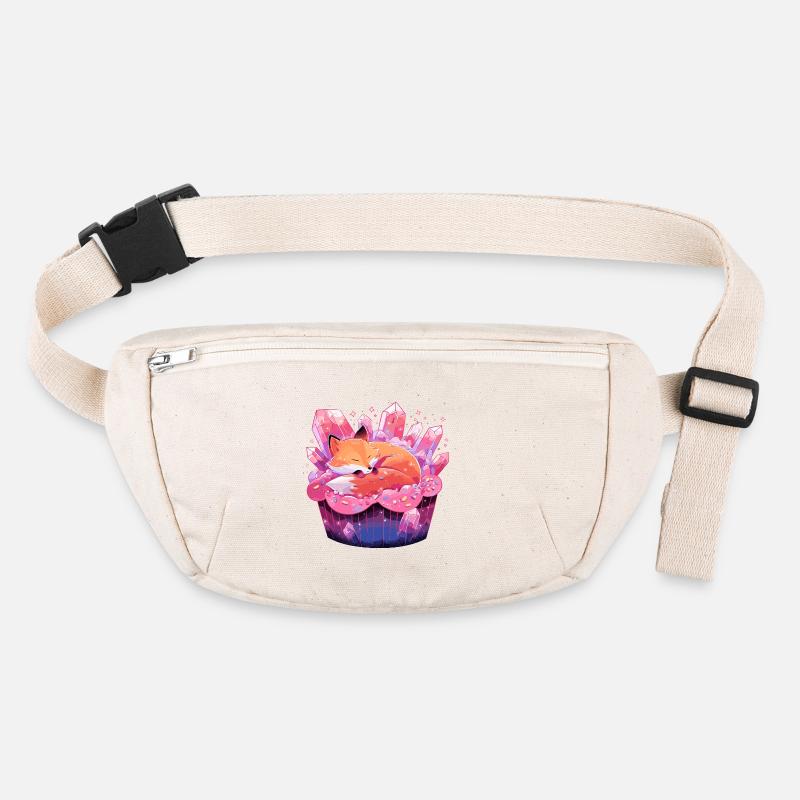 Sleeping fox in crystal cake Stanley/Stella recycled Hip Bag 