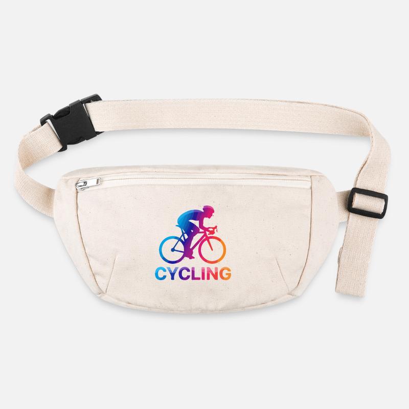 Rainbow Cyclist Silhouette Stanley/Stella recycelte Gürteltasche