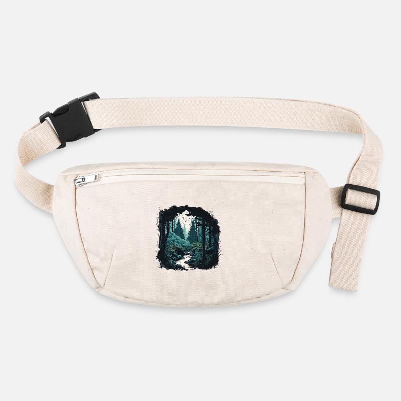 Moon Forest Trail in the Moonlight Stanley/Stella recycled Hip Bag 
