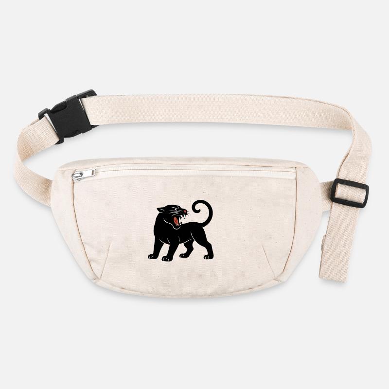 Schwarzer Panther Brüllt Stanley/Stella recycelte Gürteltasche