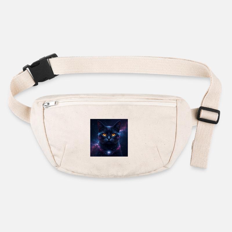 Galaxy Cat Kitten Face Nebula Eyes Space Kitty Art Stanley/Stella recycled Hip Bag 