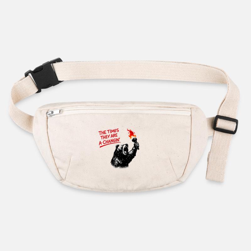 Walking Bear with Fire Torch Stanley/Stella recycled Hip Bag 
