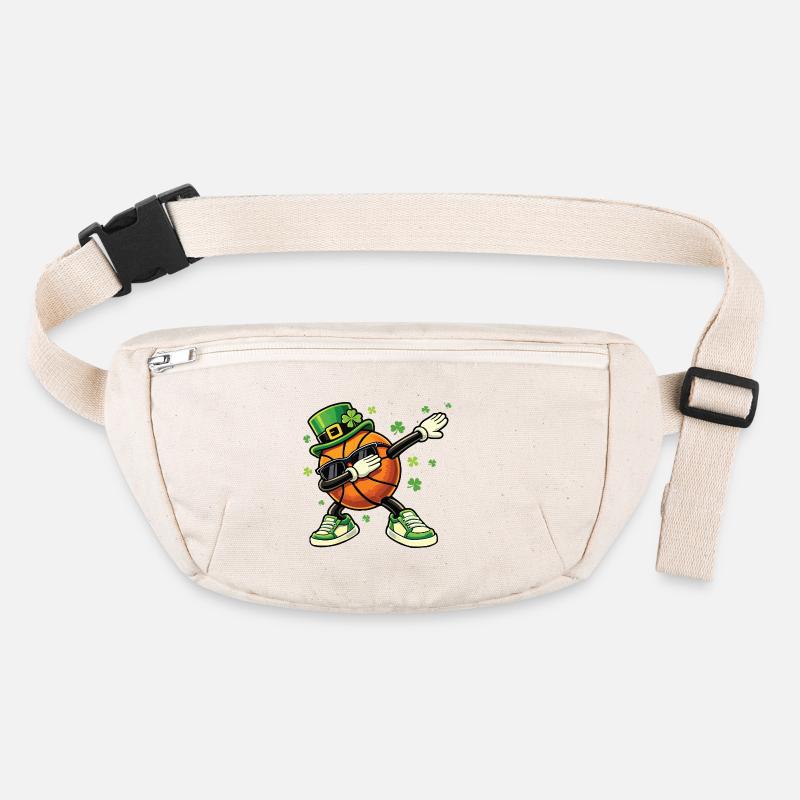 Basketball Leprechaun St Patrick’s St. Paddys Stanley/Stella recycled Hip Bag 