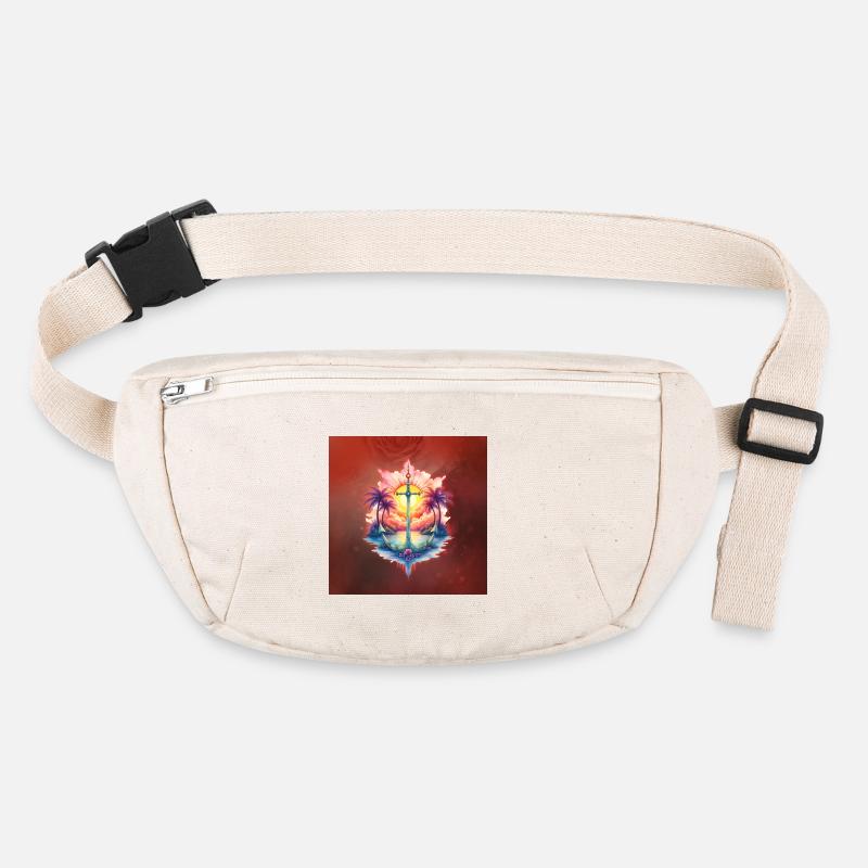 Solar Anchor in Tropical Paradise Stanley/Stella recycled Hip Bag 