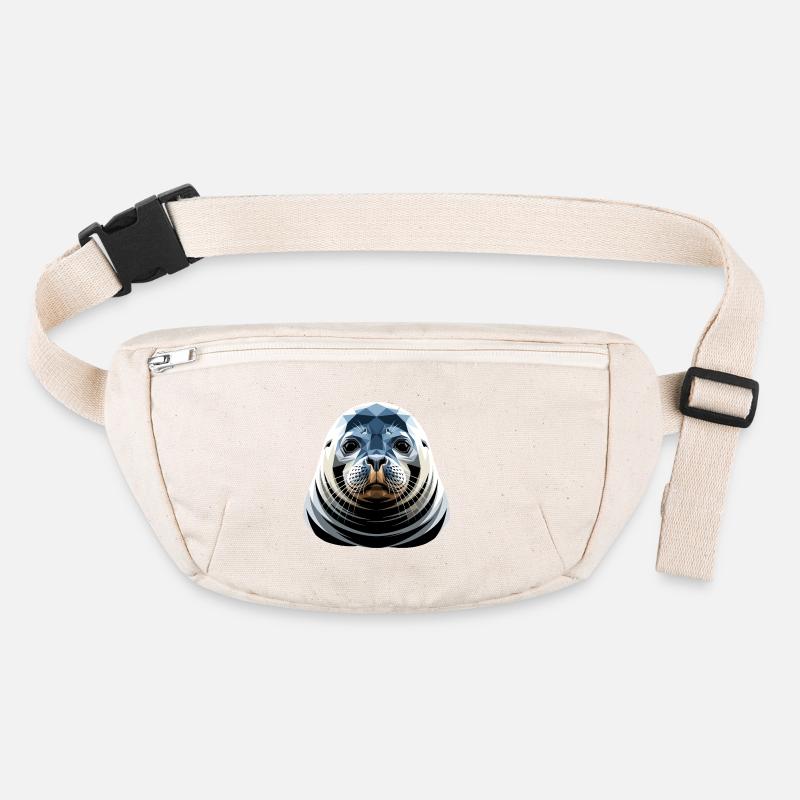 Sceller avec des lunettes de soleil, phoque morse mignons phoques Sac banane recyclé Stanley/Stella