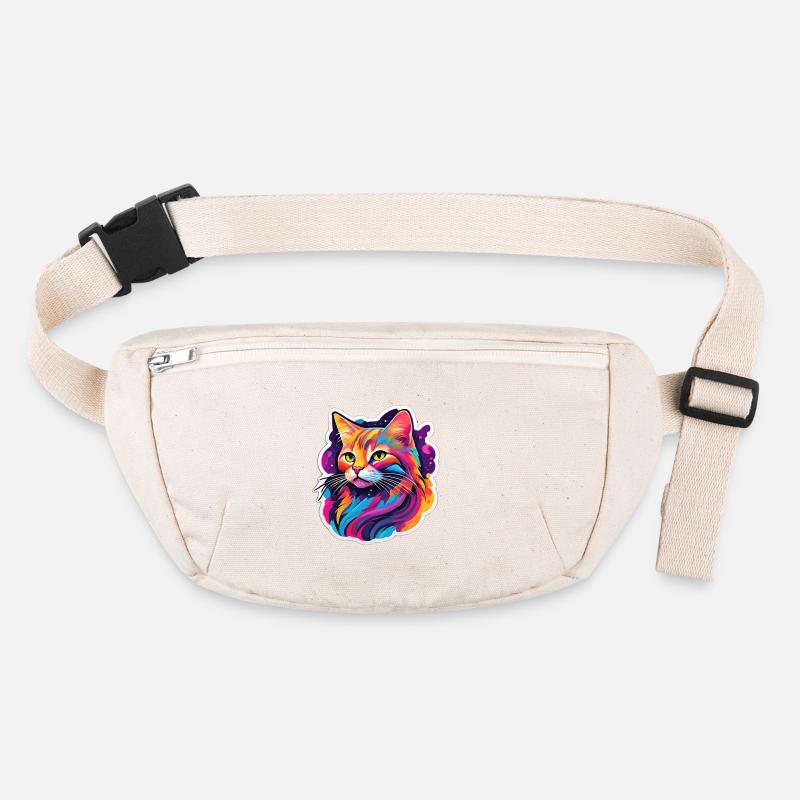 Rainbow Bright Cat Stanley/Stella recycled Hip Bag 