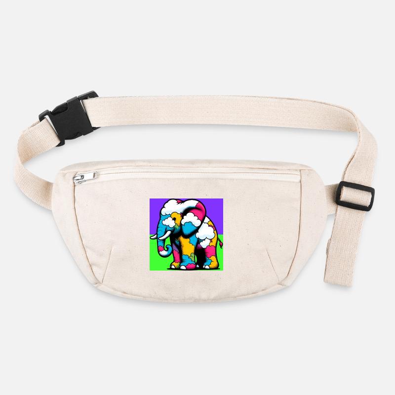 Elephant with Cloud and Clouds Stanley/Stella recycled Hip Bag 