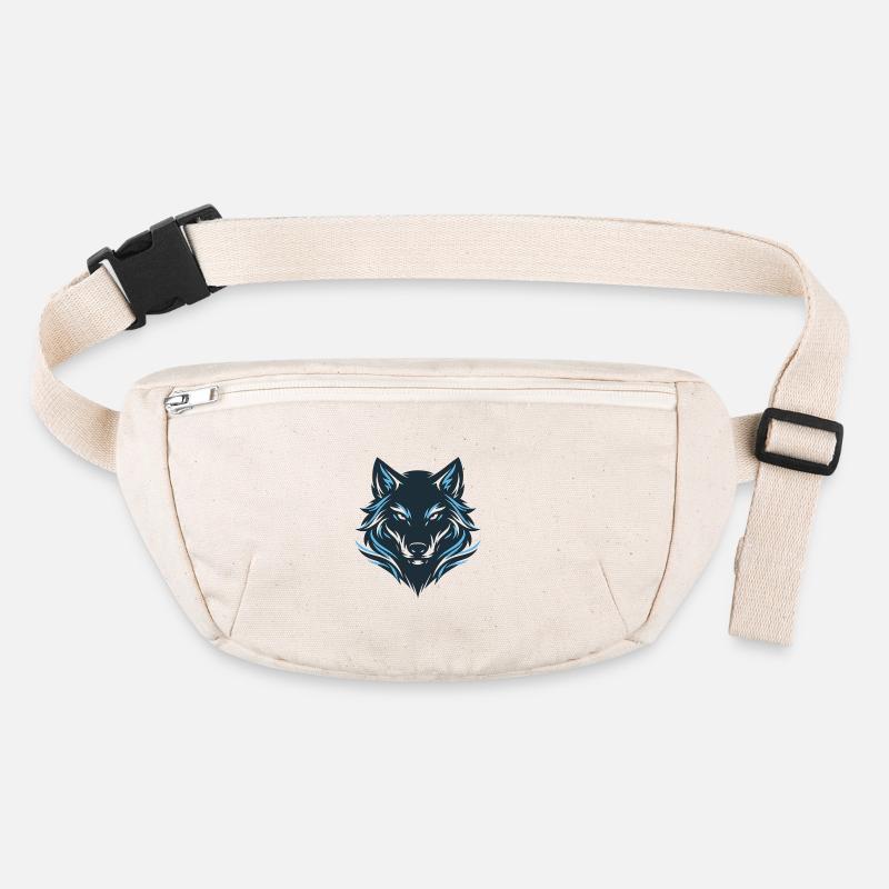 Blauer Nachtwolf Emblem Stanley/Stella recycelte Gürteltasche