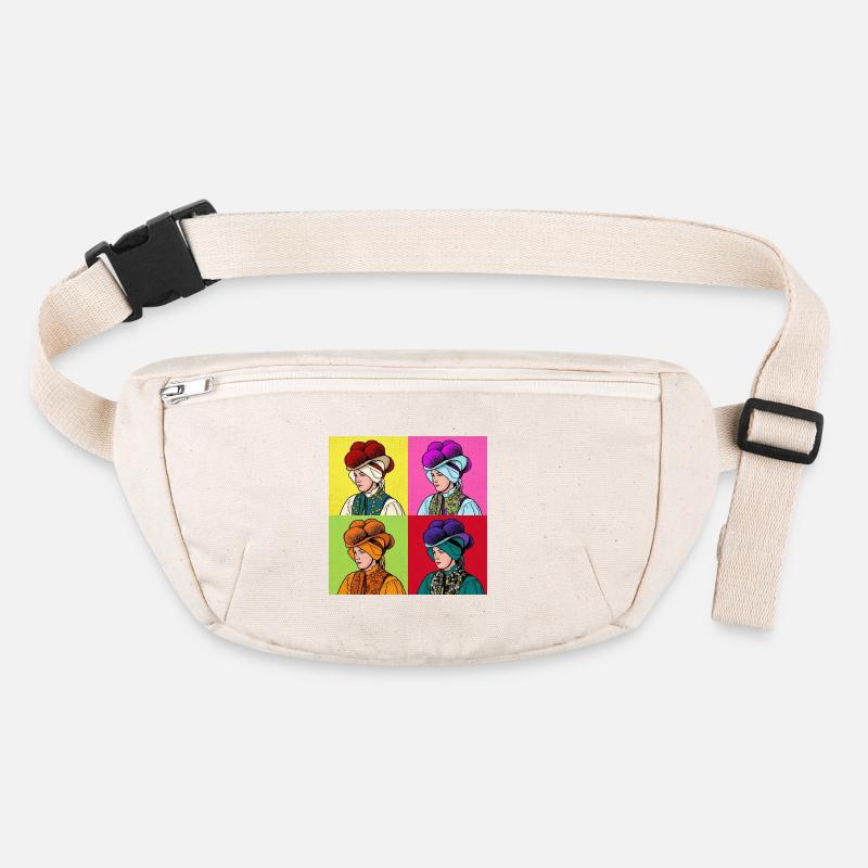 Schwarzwaldmädel Pop Art – Tradition trifft Modern Stanley/Stella recycelte Gürteltasche