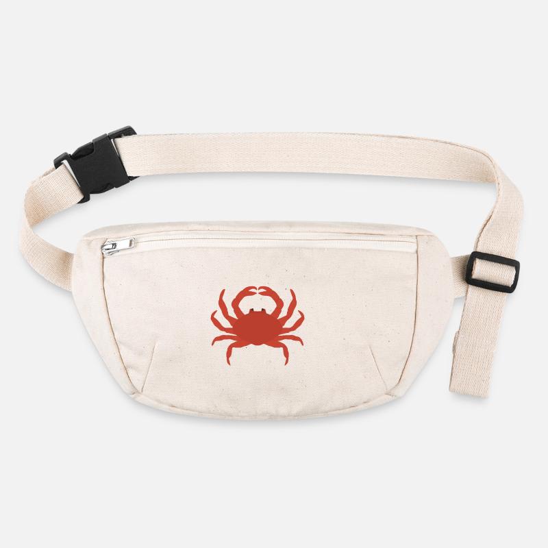 Crimson Crab Silhouette Stanley/Stella recycelte Gürteltasche