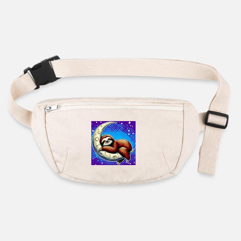 Faultier schläft auf dem Mond Stanley/Stella recycelte Gürteltasche