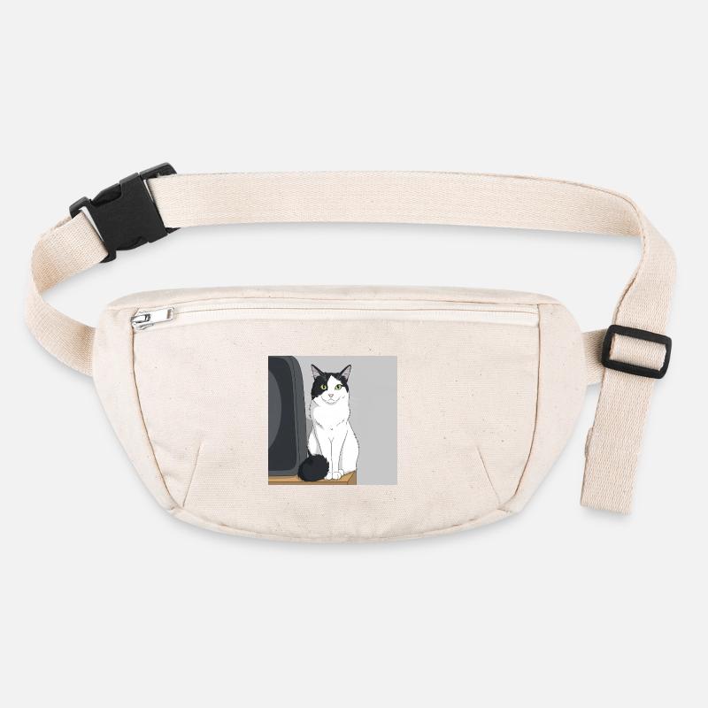 Chat à côté de la télévision Sac banane recyclé Stanley/Stella