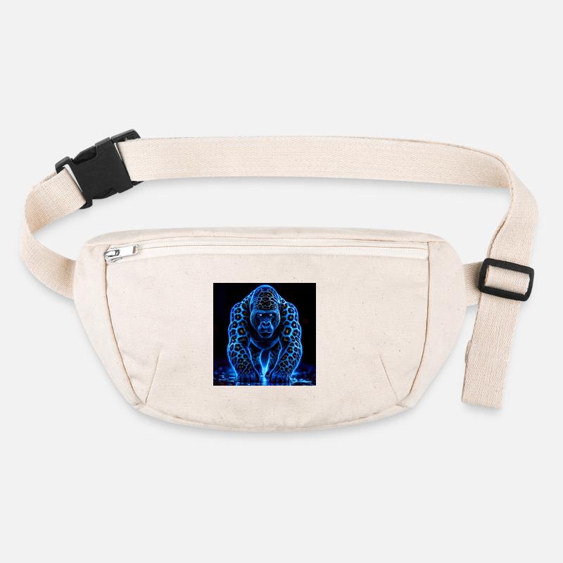 Neon-Kaiser-Gorilla mit Leopardenmuster Stanley/Stella recycelte Gürteltasche