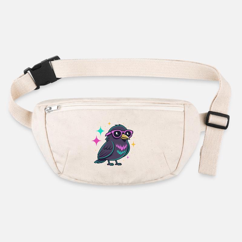Oiseau Neon Hipster aux lunettes Sac banane recyclé Stanley/Stella