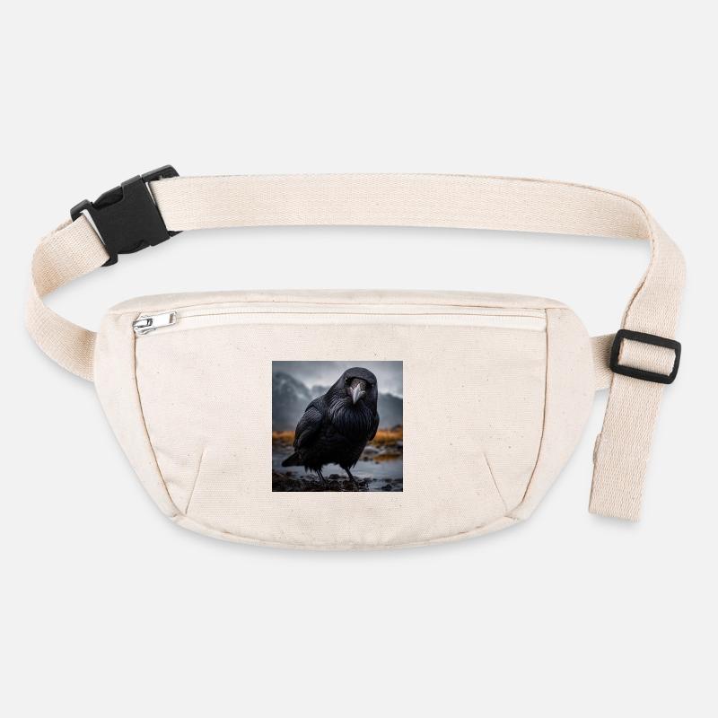 Dunkle Krähe im Feuchtgebiet Stanley/Stella recycelte Gürteltasche